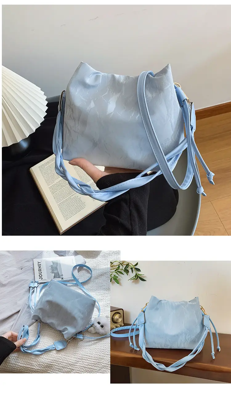 Light Blue Korean Style Shoulder Bag 2025 Spring Summer — feature 22