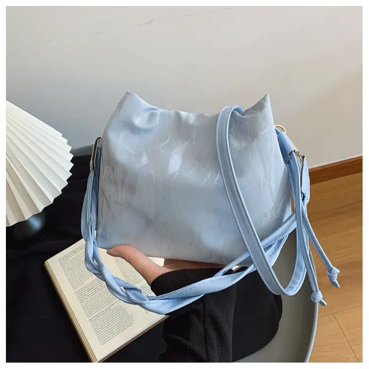 Light Blue Korean Style Shoulder Bag 2025 Spring Summer — feature 26