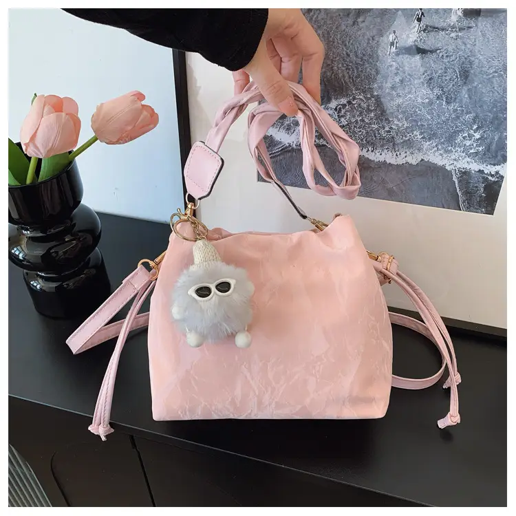 Light Blue Korean Style Shoulder Bag 2025 Spring Summer — feature 30