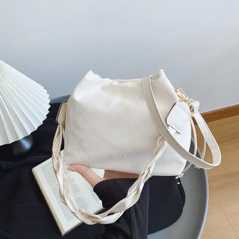 Light Blue Korean Style Shoulder Bag 2025 Spring Summer - Image 4