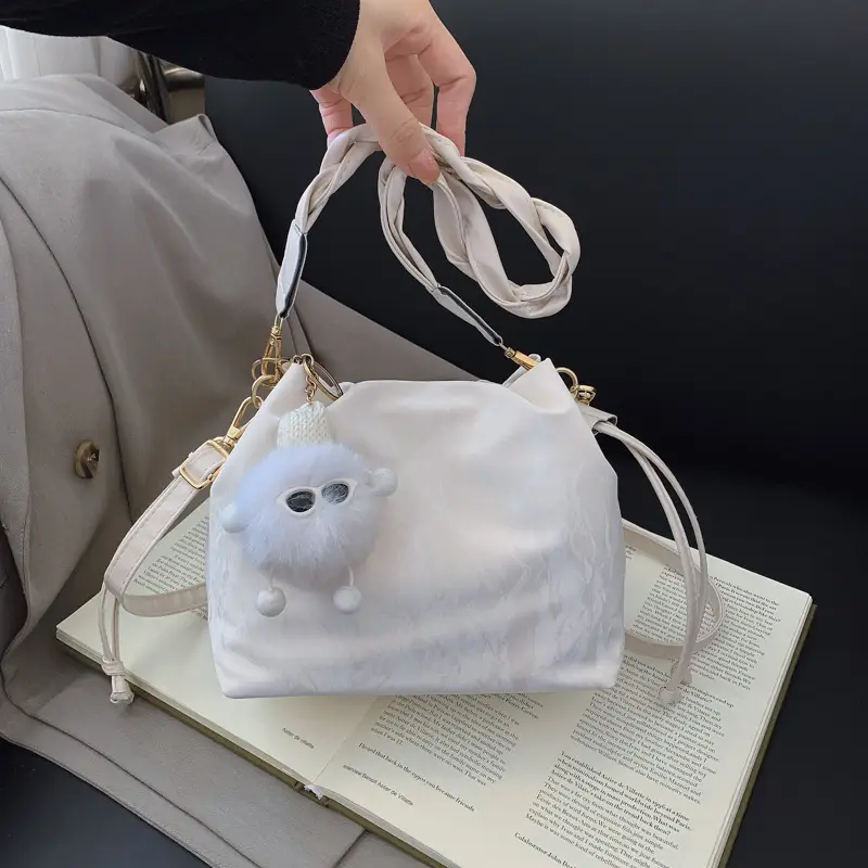 Light Blue Korean Style Shoulder Bag 2025 Spring Summer - Image 8