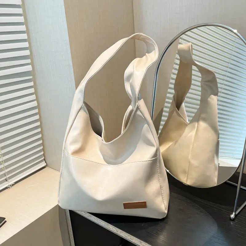 Women's Creamy White Large Shoulder Bag 2025 - Image 2