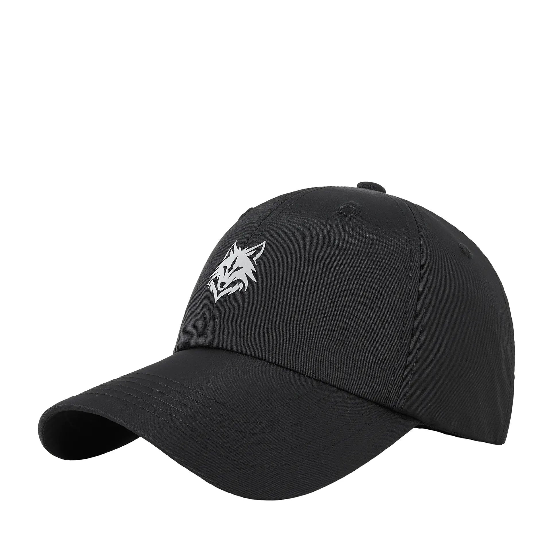 2025 Reflective Wolf Logo Cap White Big Head - Image 16