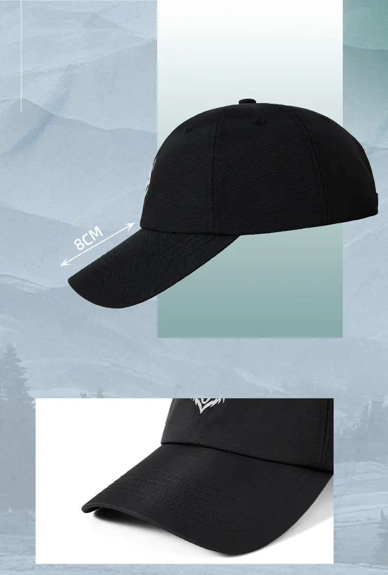 2025 Reflective Wolf Logo Cap White Big Head — feature 14