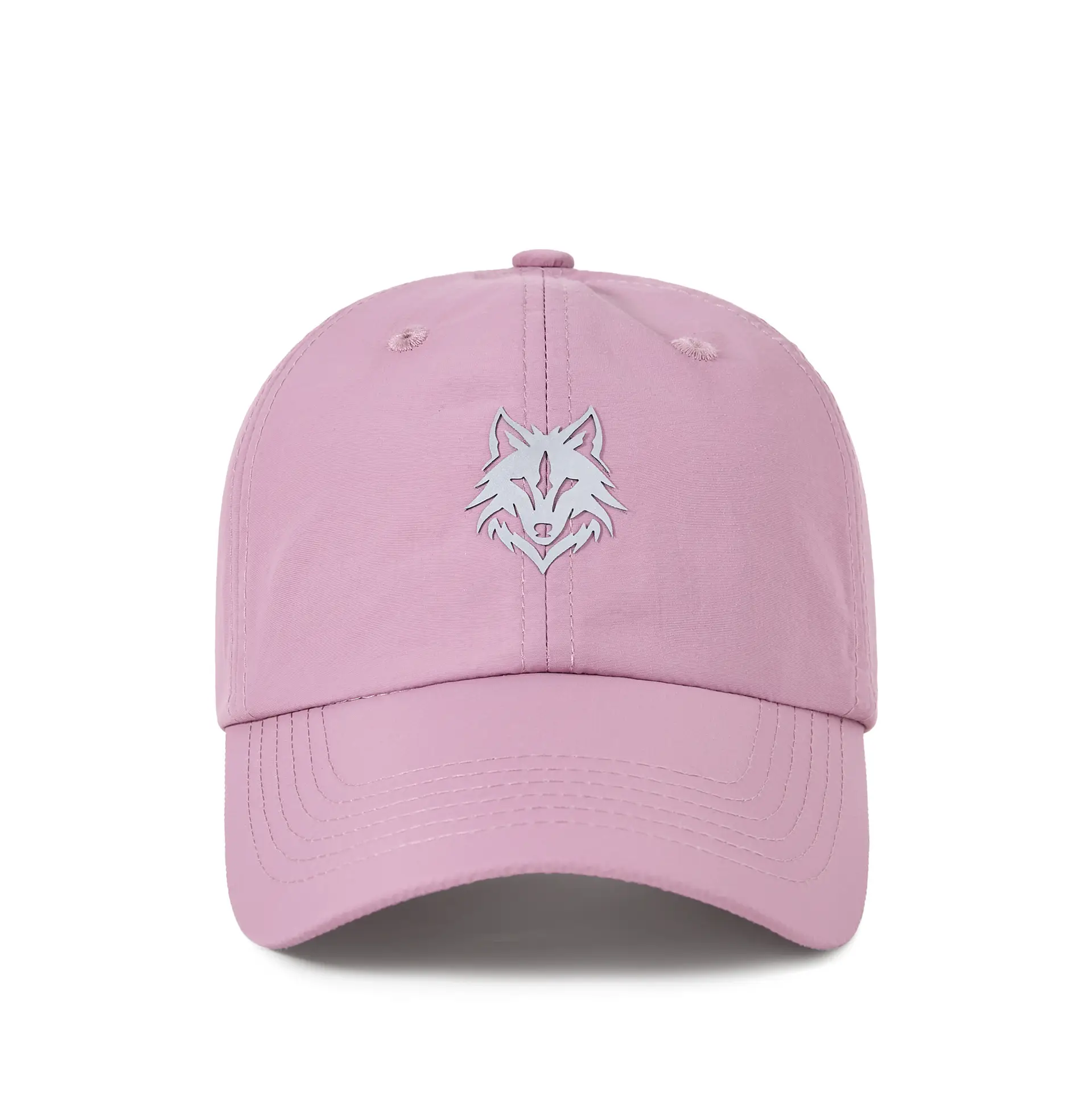 2025 Reflective Wolf Logo Cap White Big Head - Image 6