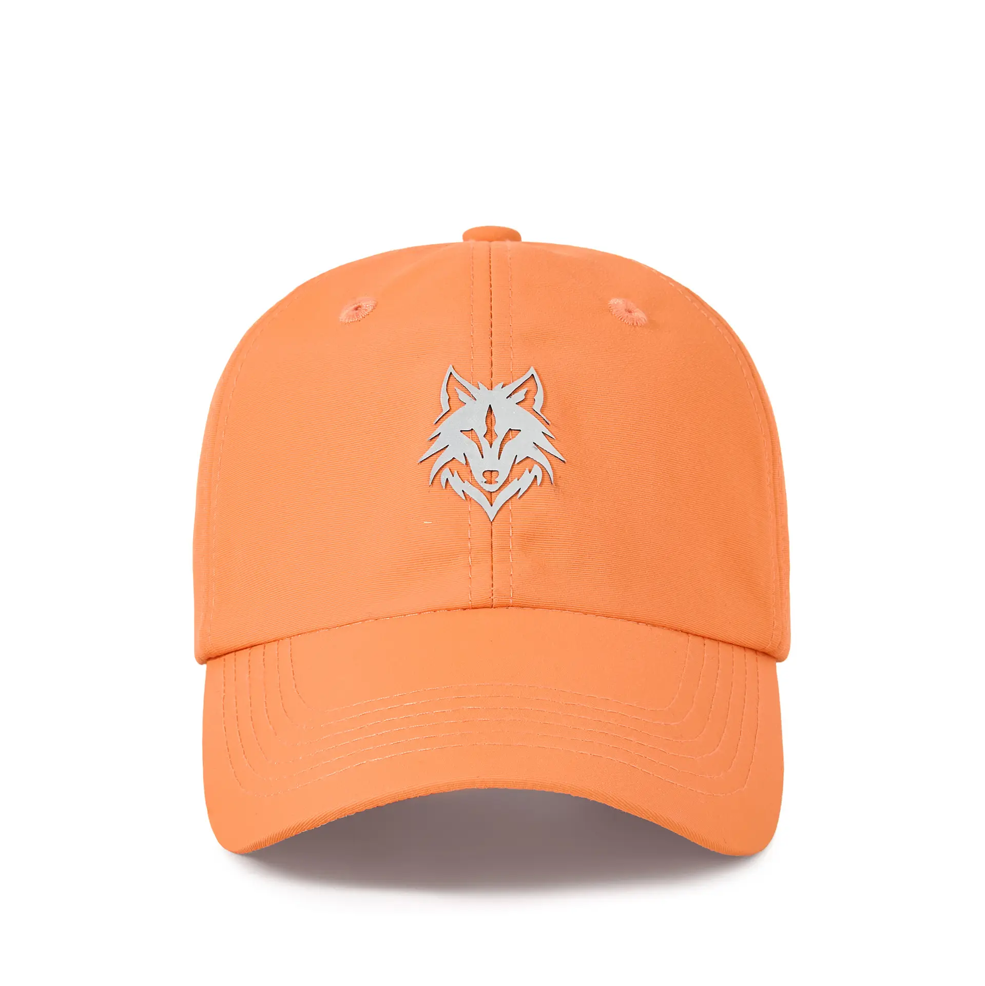 2025 Reflective Wolf Logo Cap White Big Head - Image 7
