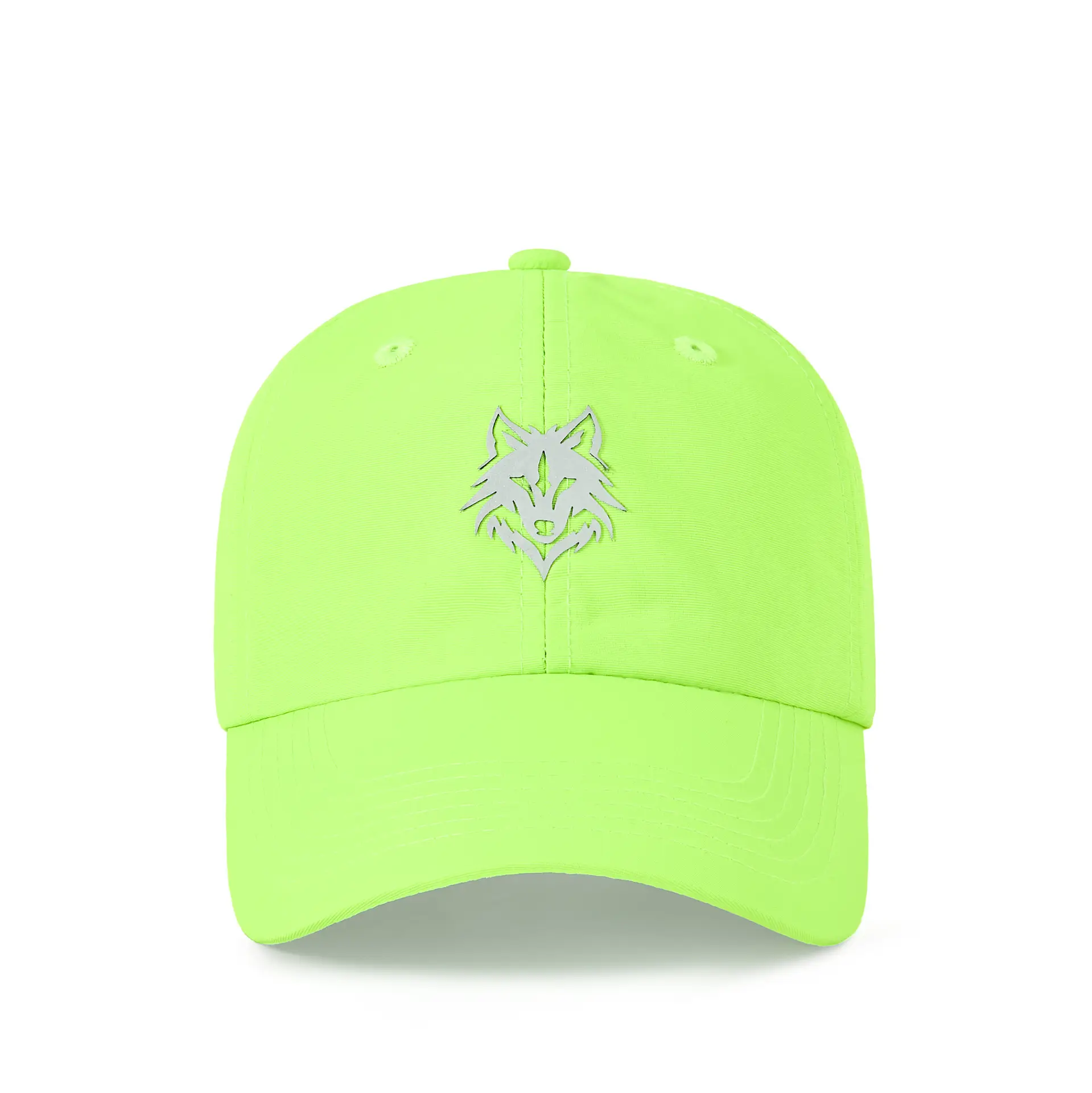 2025 Reflective Wolf Logo Cap White Big Head - Image 8