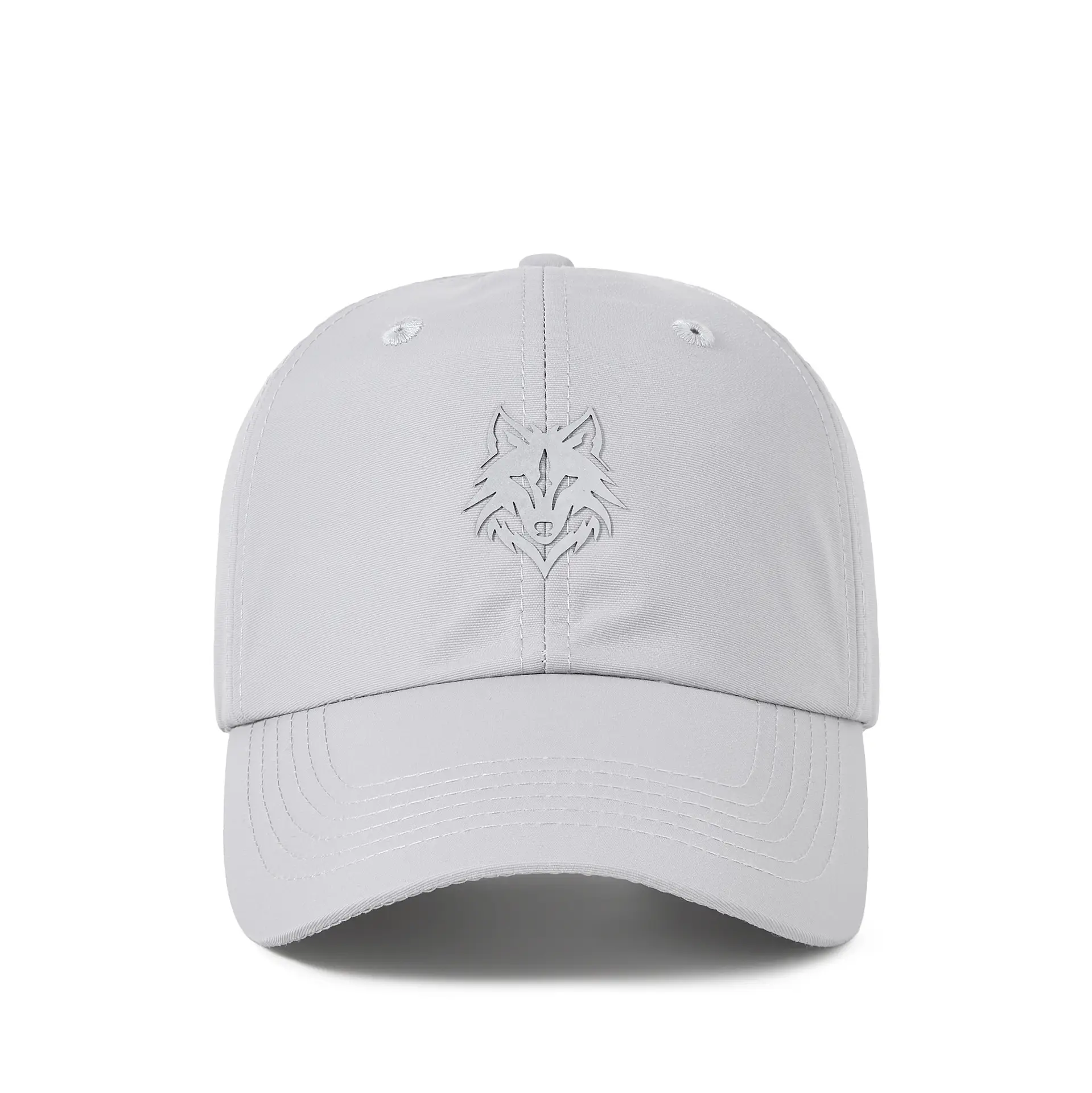 2025 Reflective Wolf Logo Cap White Big Head - Image 9