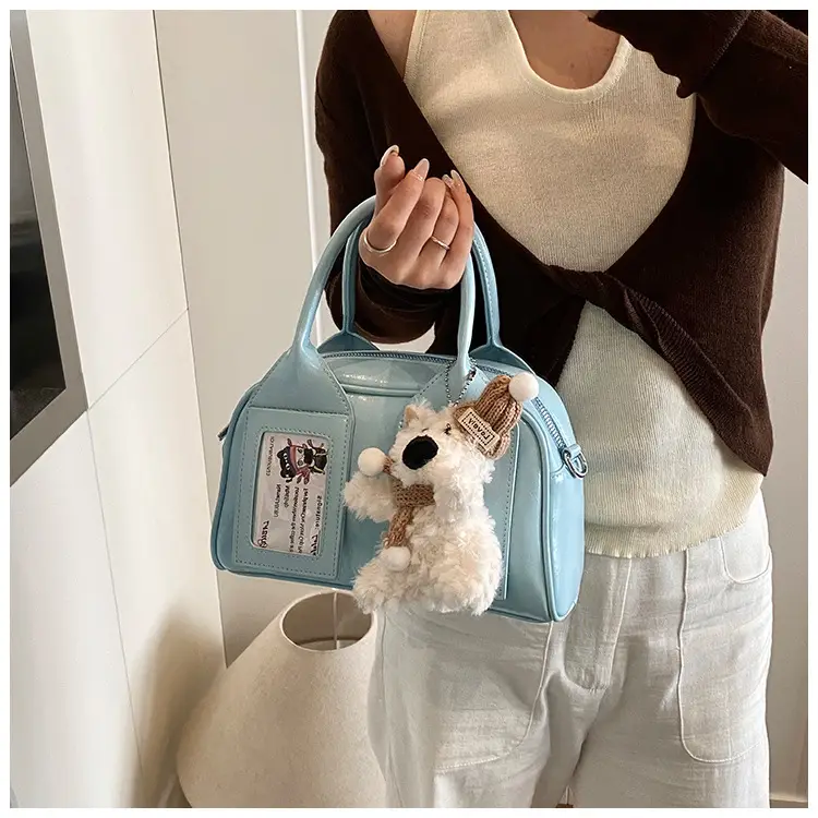 Pink Korean Style Women's 2025 Handbag with Teddy Bear — feature 10