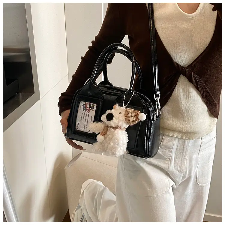 Pink Korean Style Women's 2025 Handbag with Teddy Bear — feature 19