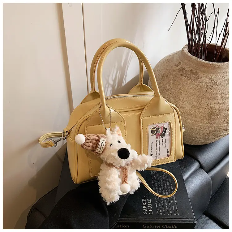 Pink Korean Style Women's 2025 Handbag with Teddy Bear — feature 32