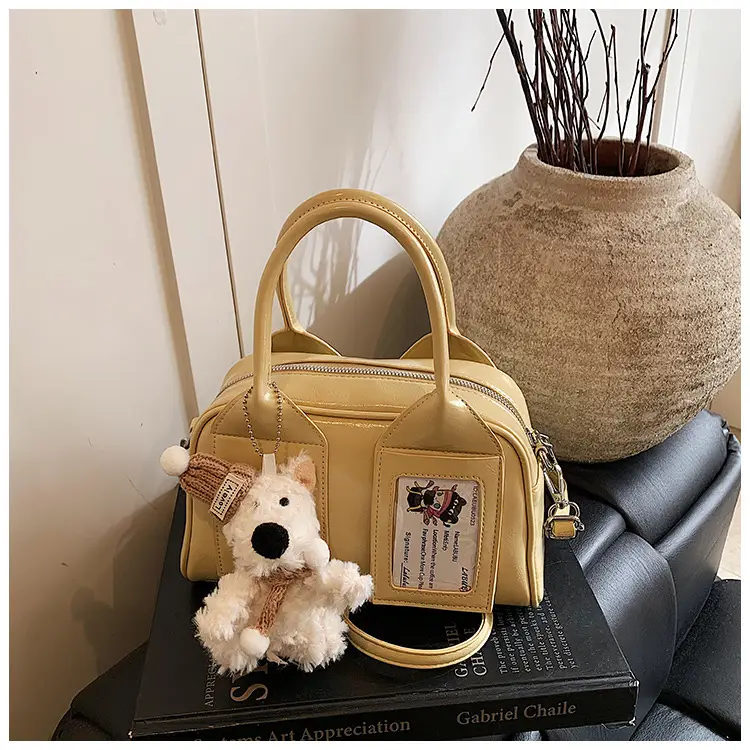 Pink Korean Style Women's 2025 Handbag with Teddy Bear — feature 33