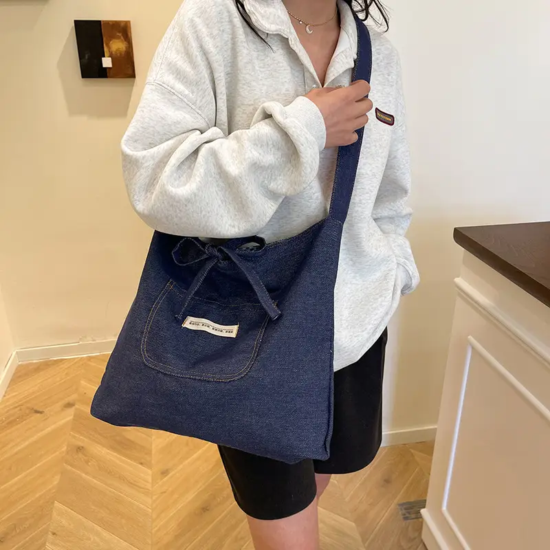 2025 Ethnic Patchwork Denim Shoulder Bag - Image 4