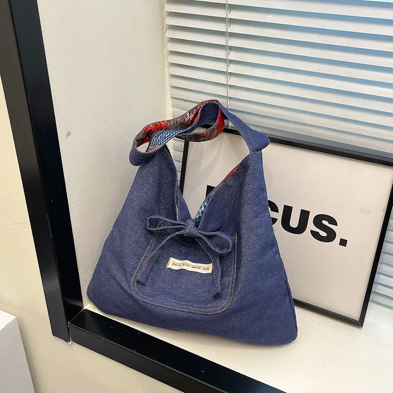 2025 Ethnic Patchwork Denim Shoulder Bag - Image 5