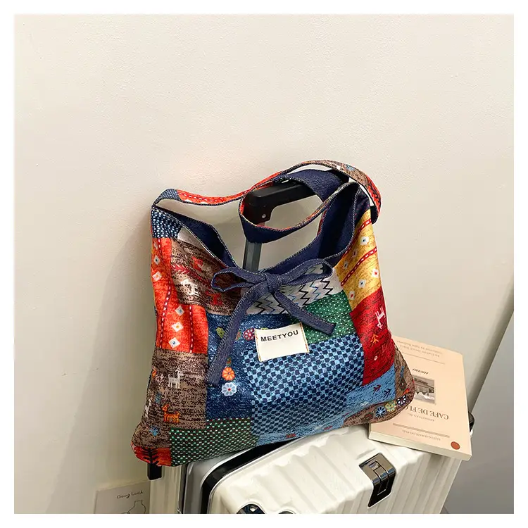 2025 Ethnic Patchwork Denim Shoulder Bag — feature 23