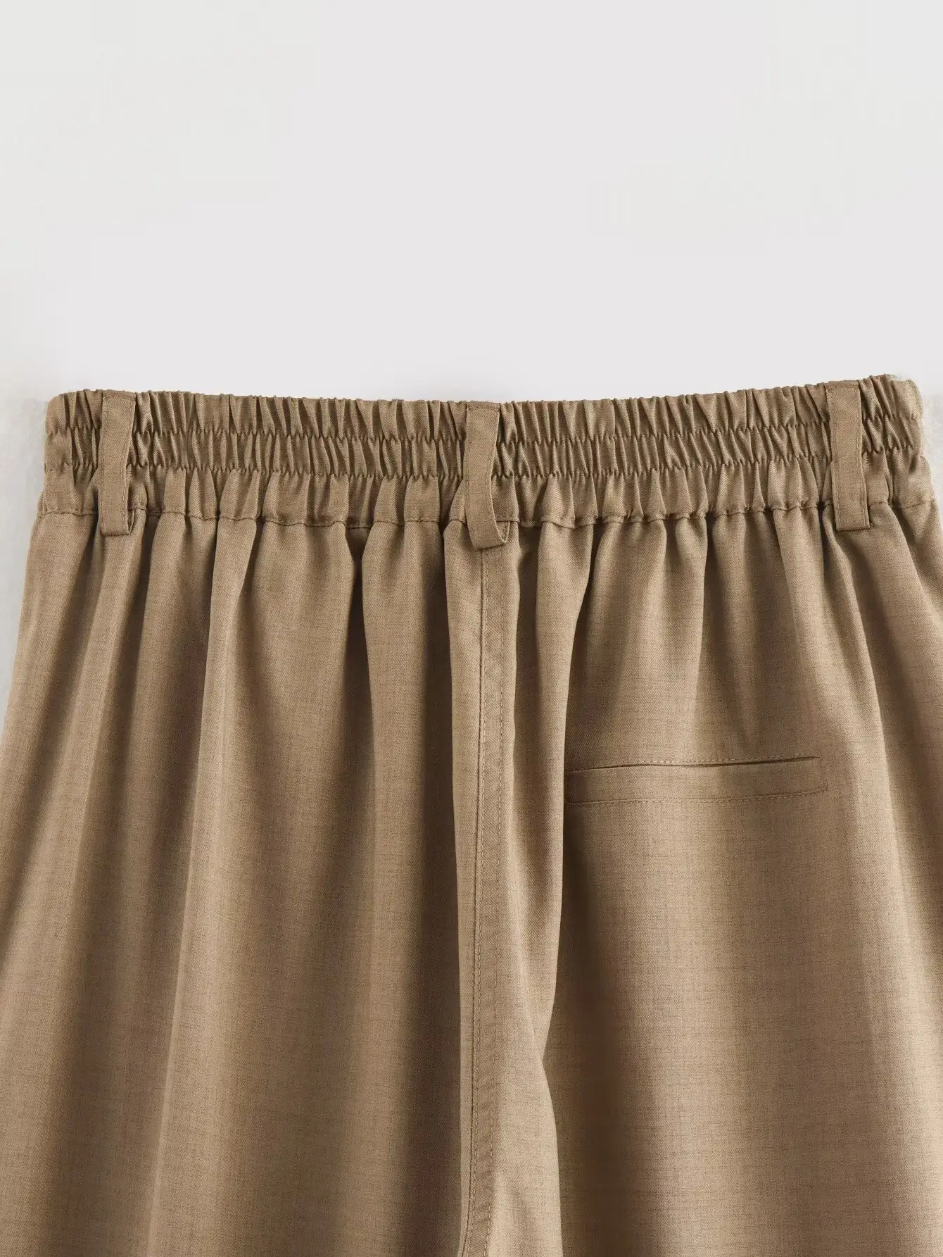Cross-border 2025 Belt Top & Capri Pants Set Tan — feature 13