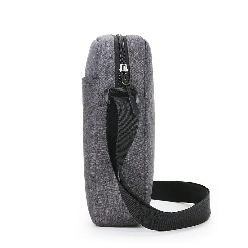 Dad Crossbody Bag Middle-aged Elderly Vertical Canvas Single Shoulder Multi-compartment Business Span Large Capacity