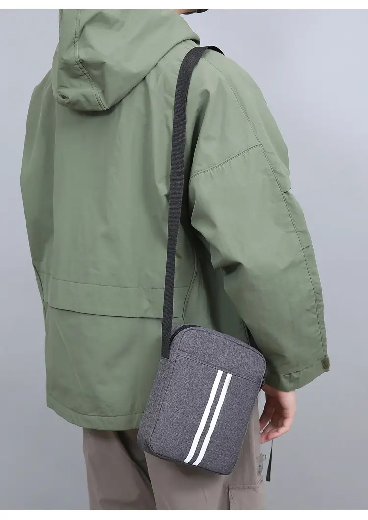 Dad Crossbody Bag Middle-aged Elderly Vertical Canvas Single Shoulder Multi-compartment Business Span Large Capacity — feature 16
