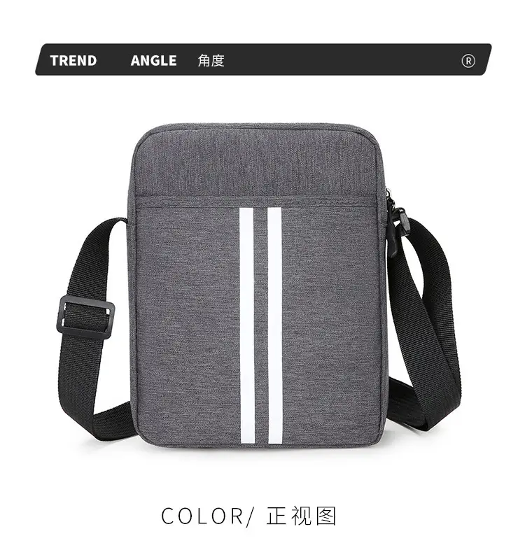 Dad Crossbody Bag Middle-aged Elderly Vertical Canvas Single Shoulder Multi-compartment Business Span Large Capacity — feature 22