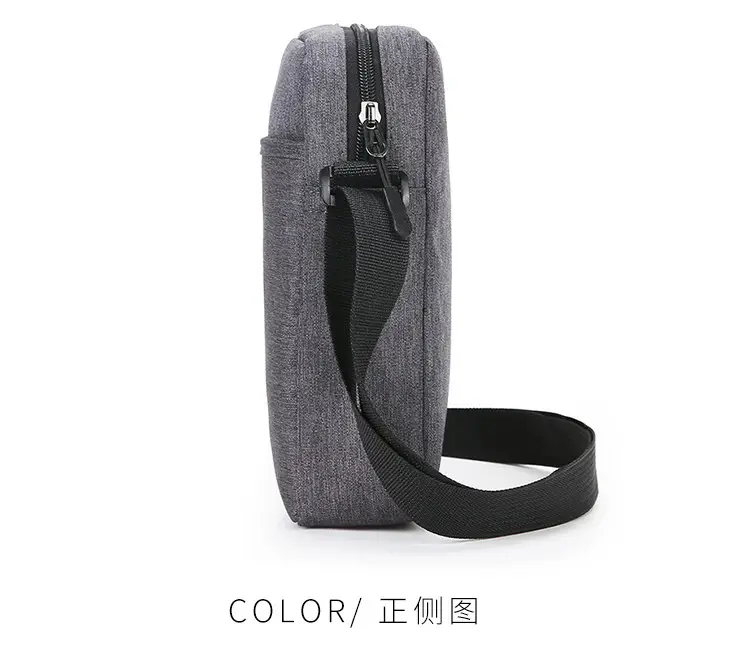 Dad Crossbody Bag Middle-aged Elderly Vertical Canvas Single Shoulder Multi-compartment Business Span Large Capacity — feature 24