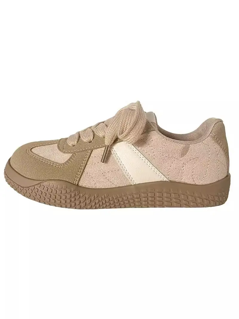 All-match German training shoes women's shoes 2025 spring new thick-soled sports board shoes Maillard casual retro brown shoes — feature 5