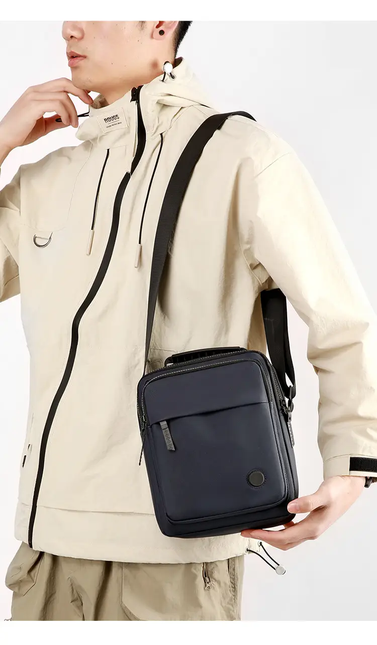Waterproof PU Crossbody Bag for Men Casual Travel — feature 13