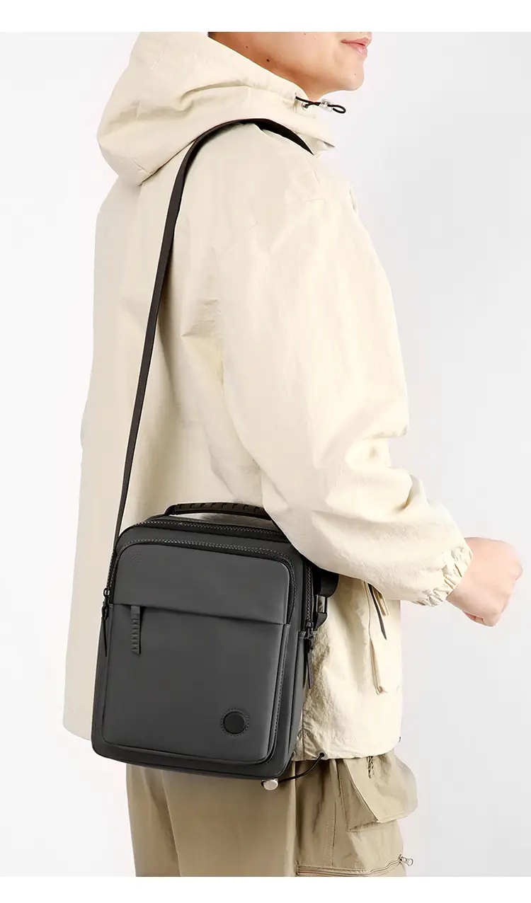 Waterproof PU Crossbody Bag for Men Casual Travel — feature 14