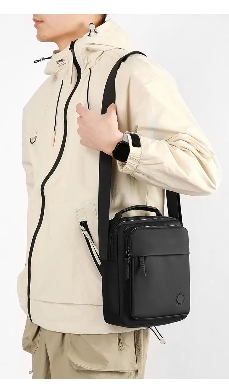 Waterproof PU Crossbody Bag for Men Casual Travel — feature 17
