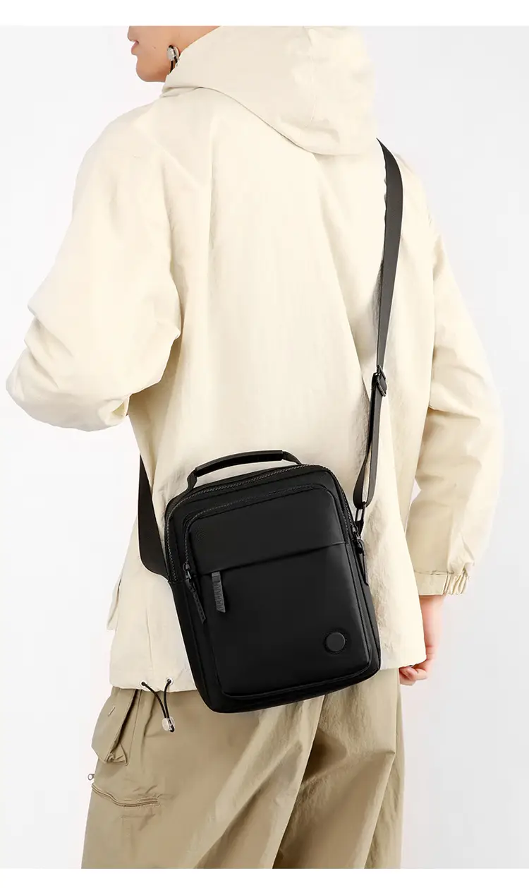 Waterproof PU Crossbody Bag for Men Casual Travel — feature 18