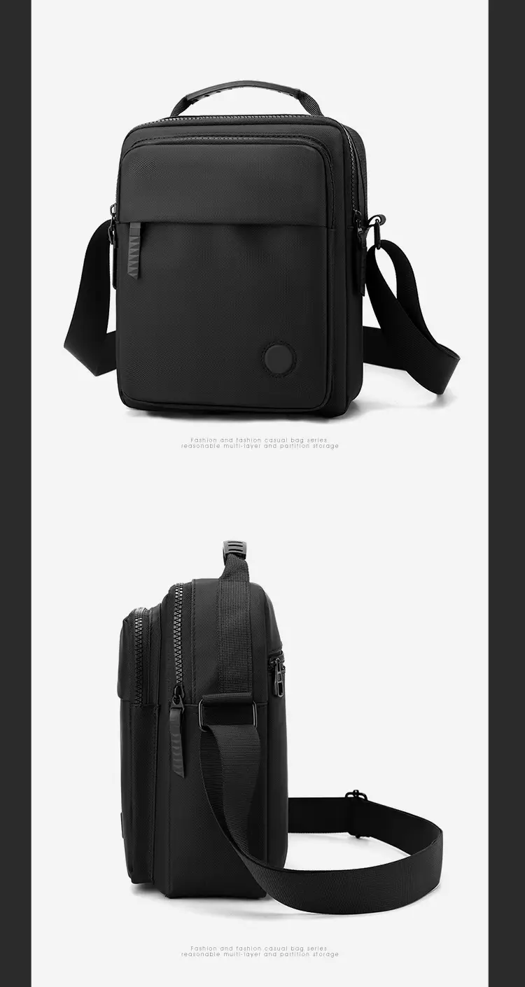 Waterproof PU Crossbody Bag for Men Casual Travel — feature 25