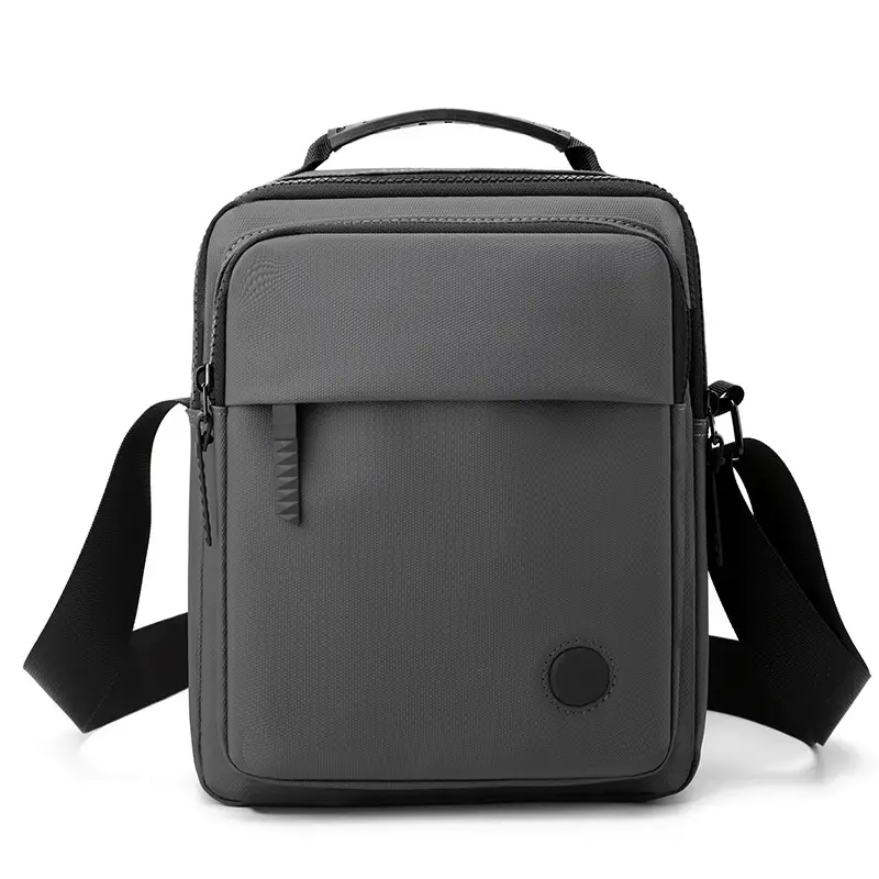 Waterproof PU Crossbody Bag for Men Casual Travel