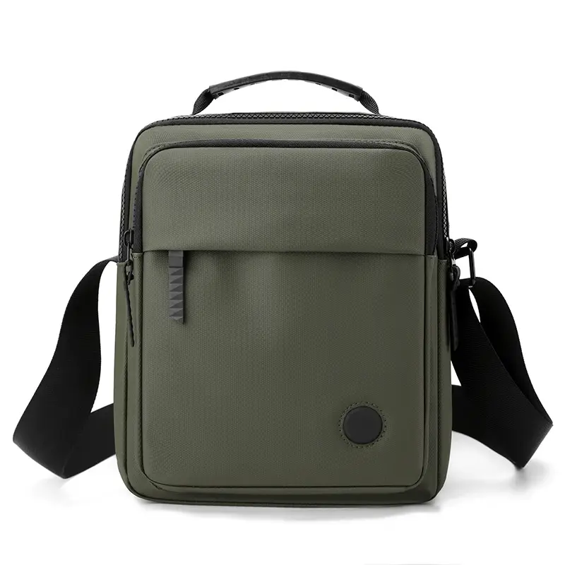 Waterproof PU Crossbody Bag for Men Casual Travel