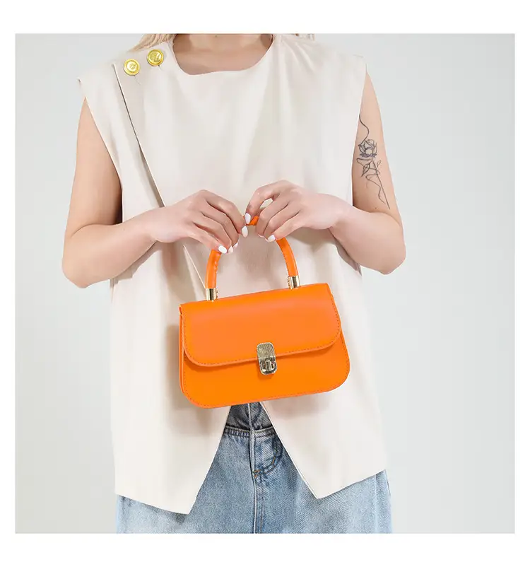 Light Blue French Style Shoulder Crossbody Bag for Women — feature 19