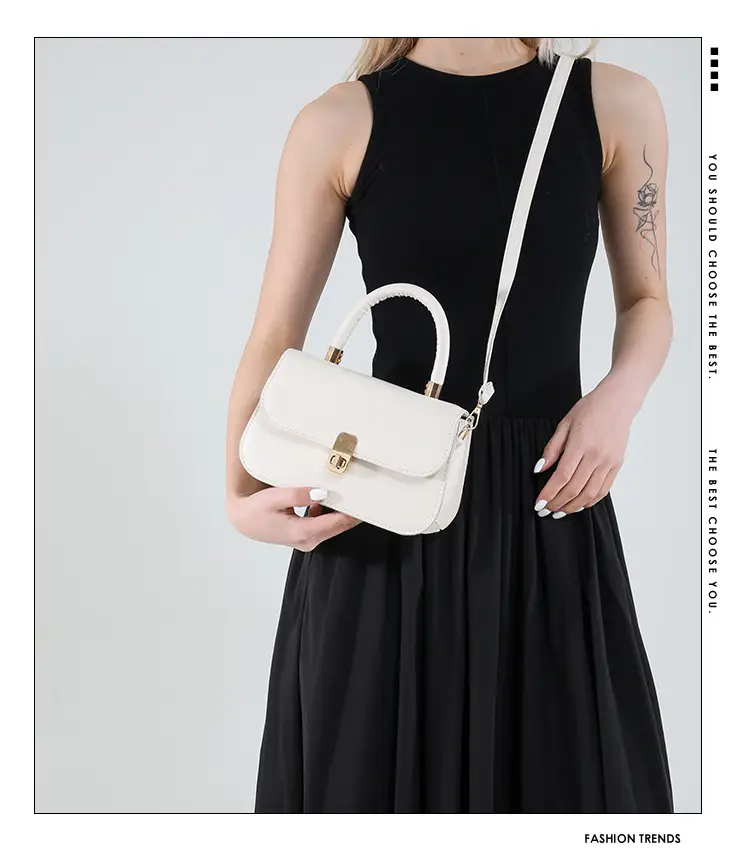 Light Blue French Style Shoulder Crossbody Bag for Women — feature 2