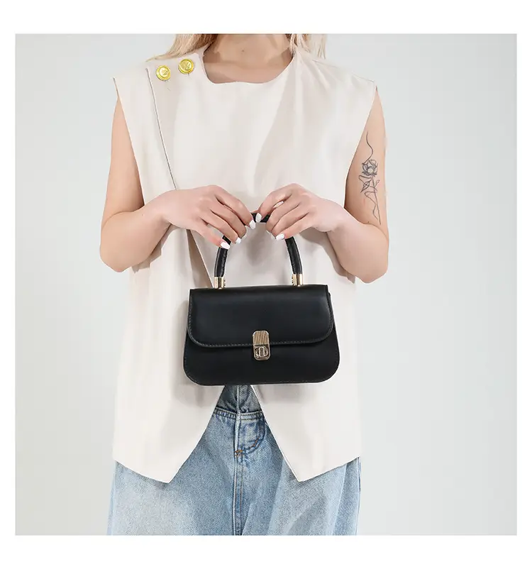 Light Blue French Style Shoulder Crossbody Bag for Women — feature 21