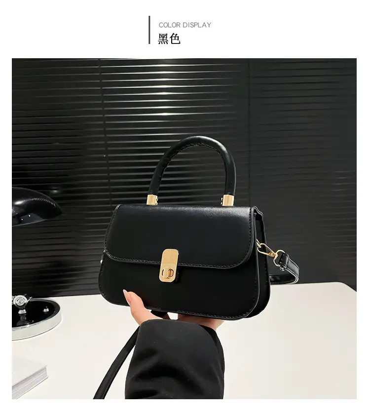 Light Blue French Style Shoulder Crossbody Bag for Women — feature 24