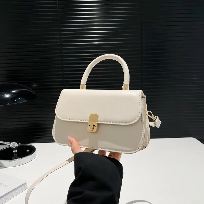 Light Blue French Style Shoulder Crossbody Bag for Women