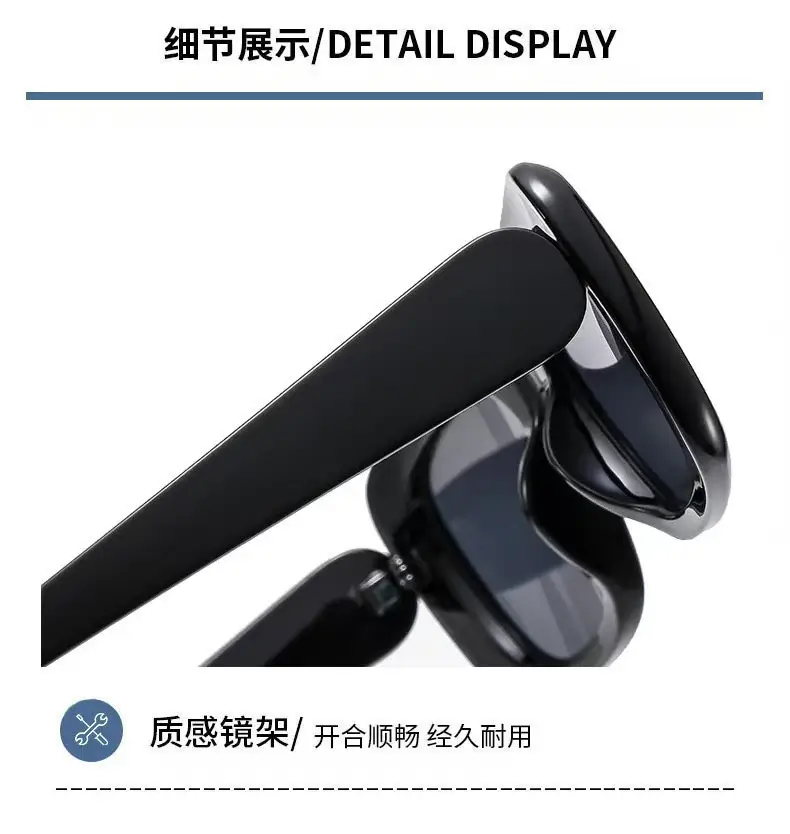 2025 Black Square Sunglasses Women Anti-UV High End — feature 4
