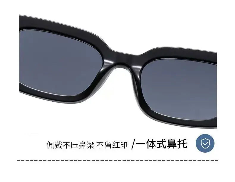 2025 Black Square Sunglasses Women Anti-UV High End — feature 5