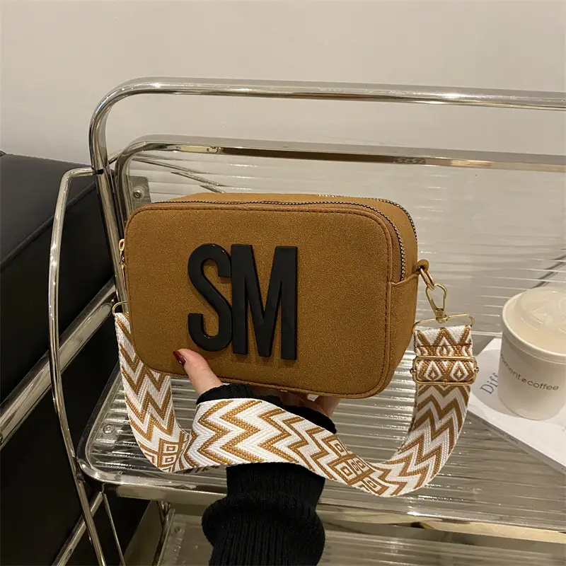 Women Crossbody Bag with Lettered Strap, 2025 Spring New Arrival - Image 6
