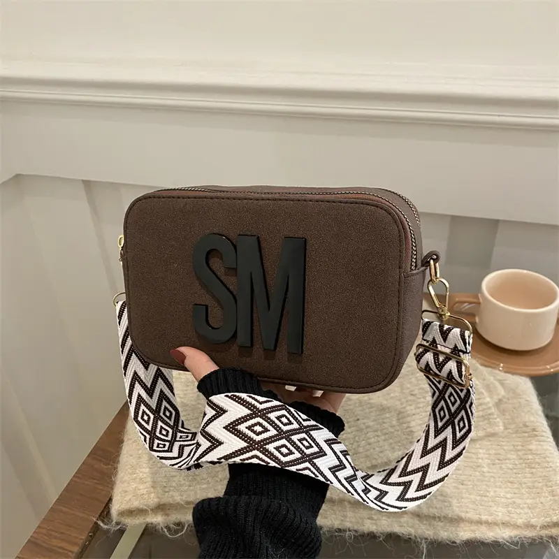 Women Crossbody Bag with Lettered Strap, 2025 Spring New Arrival - Image 7