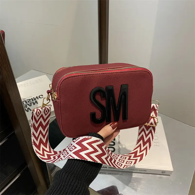 Women Crossbody Bag with Lettered Strap, 2025 Spring New Arrival - Image 8