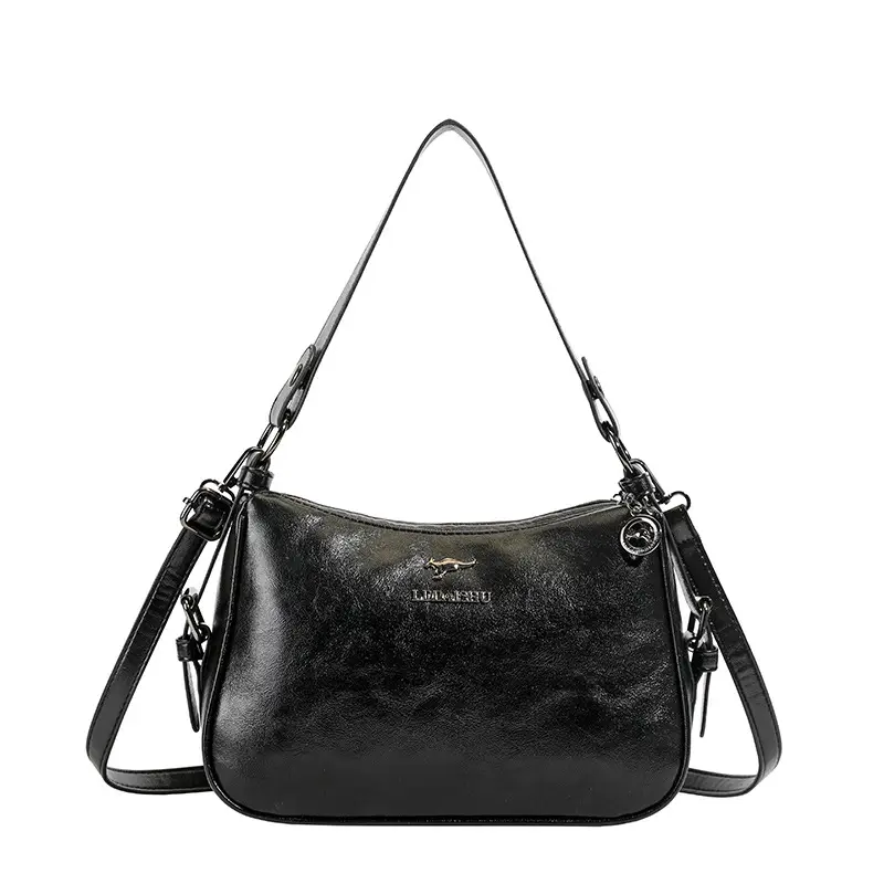 Black PU Leather Crossbody Bag for Women 2025 - Image 7