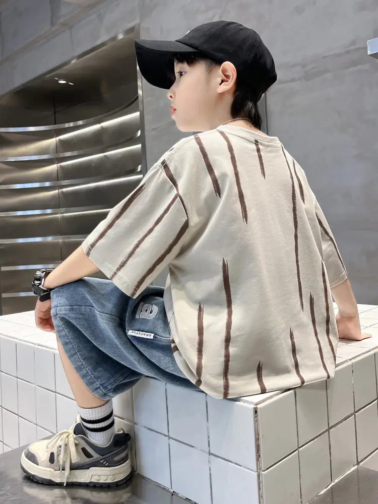 Boys Summer T-Shirt Set 2026 Casual Thin Sleeve Wholesale