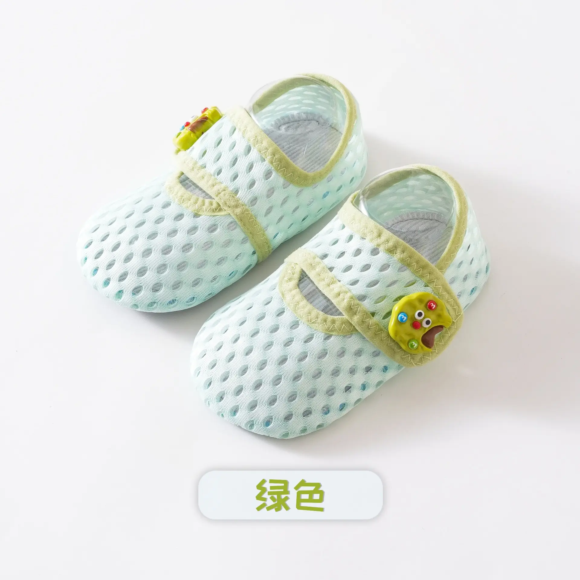 Pink Cartoon Baby Mesh Slip-On Shoes - Image 3