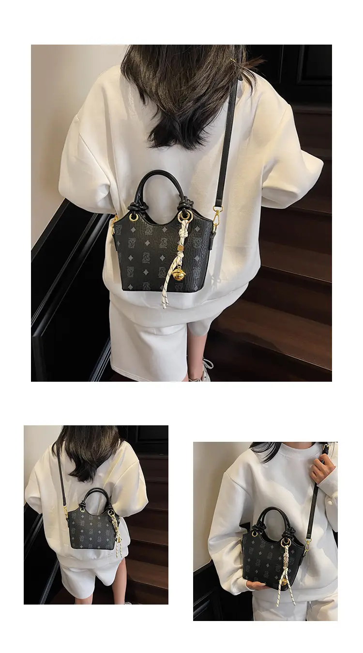 Pink Printed Hand Bag Women's 2025 New Fashionable Textile All-match Shoulder Bag Super Popular Crossbody Bag — feature 13