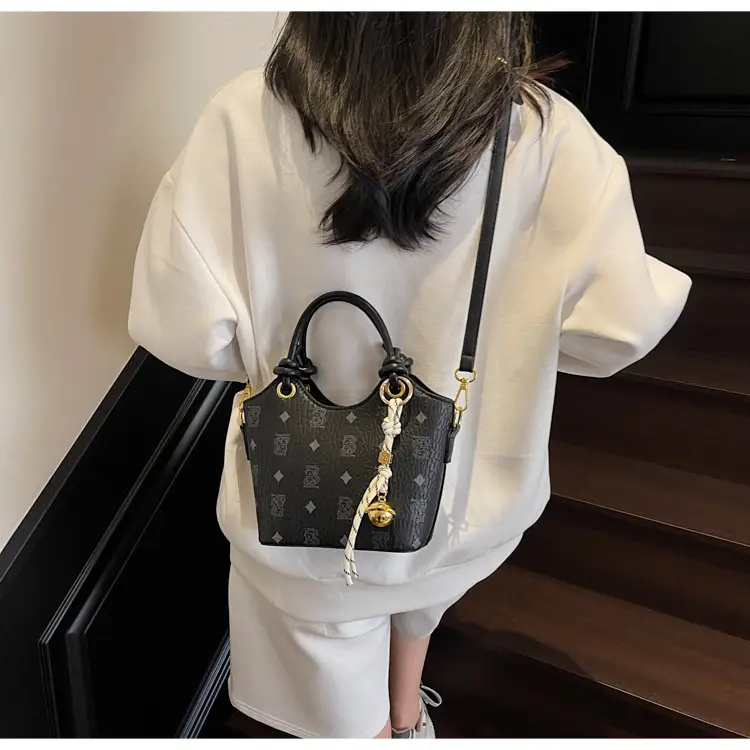 Pink Printed Hand Bag Women's 2025 New Fashionable Textile All-match Shoulder Bag Super Popular Crossbody Bag — feature 29