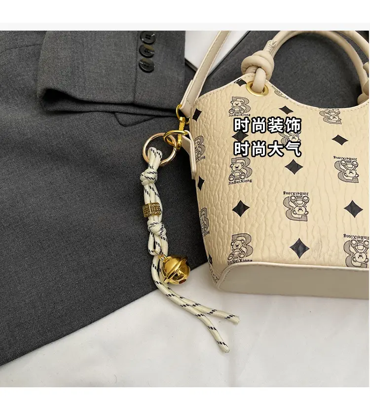 Pink Printed Hand Bag Women's 2025 New Fashionable Textile All-match Shoulder Bag Super Popular Crossbody Bag — feature 9