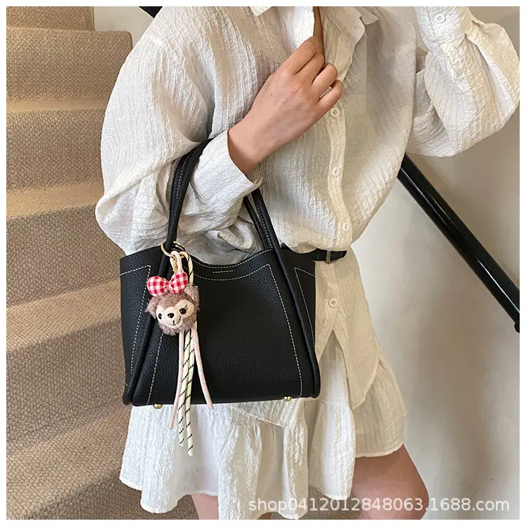 Black Vintage Shoulder Bag for Women Autumn Winter — feature 15