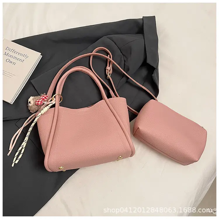 Black Vintage Shoulder Bag for Women Autumn Winter